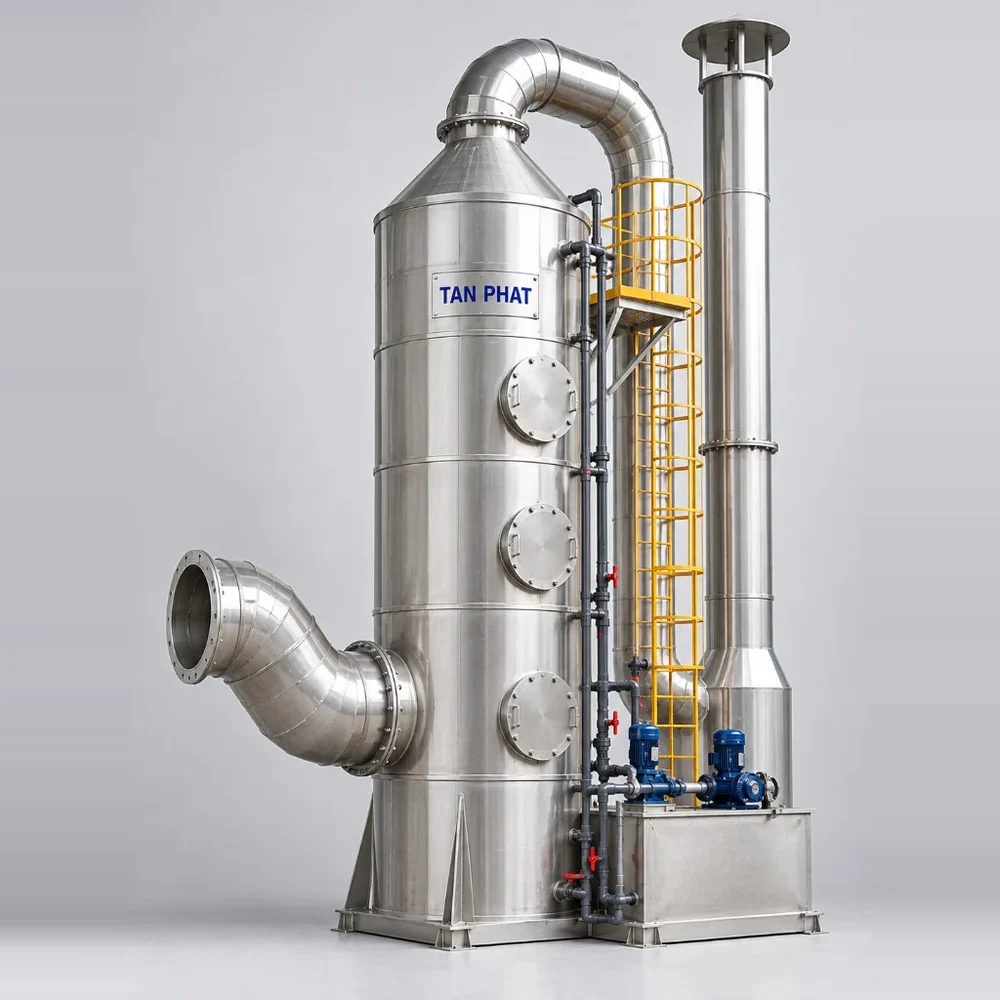 Tháp rửa khí inox 10.000 m³/h